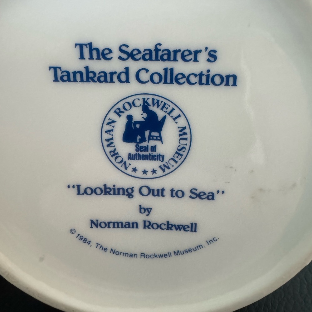 Vintage 1984 Norman Rockwell Collector’s Ceramic Mug Seafarers‎ Design - Picture 4 of 6